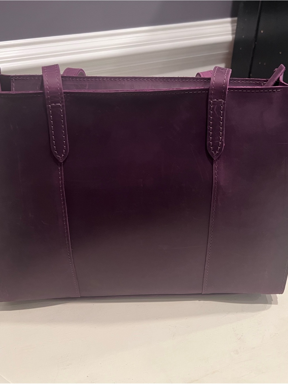 NWT Portland Leather Larkspur Oversized E/W Lola - Picture 6 of 9